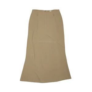 Vintage 90s Spring Street Tan A-Line Maxi Skirt 7